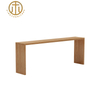 Modern Solid Wood Log Color Rectangular Bar Table in Living Room