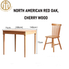 Nordic Cherry Solid Wood Telescopic Dining Table