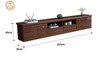 New Chinese Style Minimalist Walnut Solid Wood TV Cabinet For Living Room