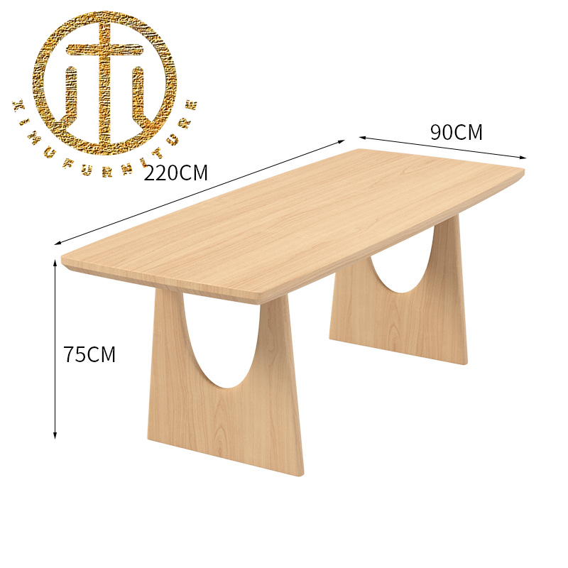 Modern Solid Wood Rectangular Dining Table Dining Room