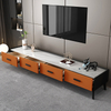 European Style Minimalist Orange Rectangular TV Cabinet Living Room