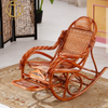 Natural Rattan Plant Weaving Indoor Leisure Rocking Chair for The Elderly to Take a Nap