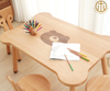 Nordic Simple Beech Solid Wood Children′s Dining Table