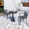 Nordic Modern Minimalist Outdoor Small Round Wrought Iron Coffee Table