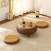 Chinese Rattan Bay Window Tatami Tea Table