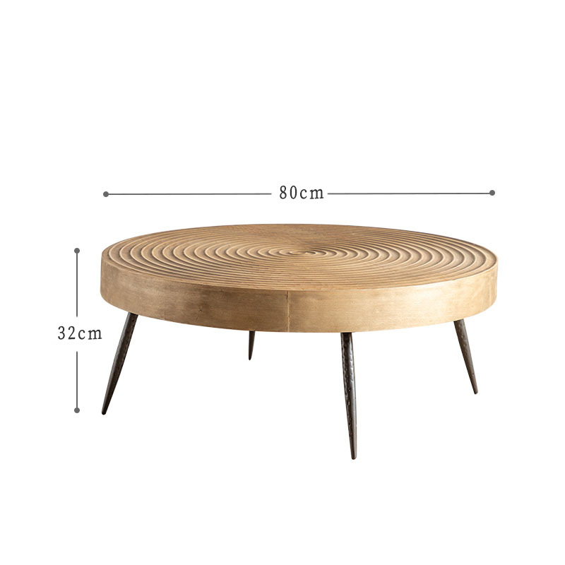 Small Apartment Internet Celebrity Retro Small Round Table