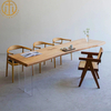 North American Ash Wood Acrylic Suspended Dining Table