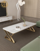 Italian Minimalist Small Apartment Rectangular Slate Tea Table For Living Room