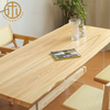 European Simple Acrylic Suspended Solid Wood Dining Table For Dining Room