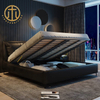 Italian Style Black Rectangular Bed Bedroom