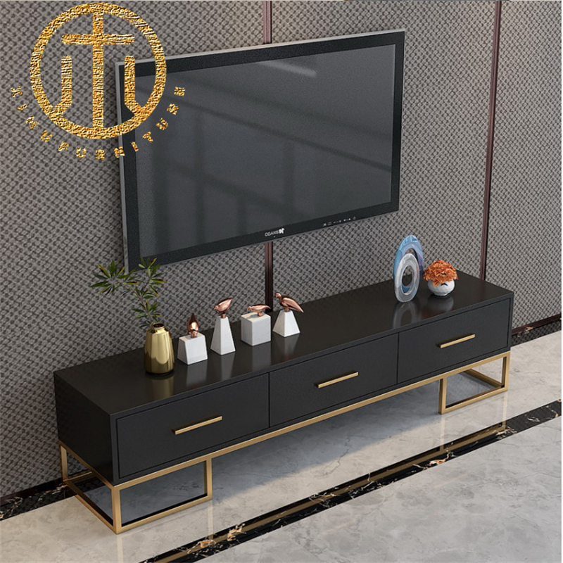 Modern Fabric Rectangular TV Cabinet Living Room