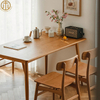 Japanese Simple Cherry Wood White Oak Dining Table