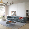 Italian Light Luxury Living Room Lazy Leather Sofa