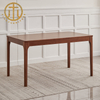 Nordic Log Style Restaurant Furniture Solid Wood Dining Table