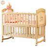 Multi-functional Movable Splicing Solid Wood Baby Cradle Bed