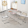 Acrylic Folding Stool Nordic Crystal Chair Ins Wind Folding Transparent Acrylic Chair