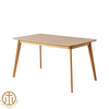 Modern Minimalist Home Dining Room Rectangular Beech Dining Table