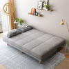 Italian Style Fabric Grey Rectangular Sofa Living Room