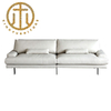 Italian Leather White Rectangular Sofa Bedroom