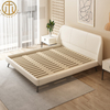 Modern Minimalist Nappa Top Layer Cowhide Leather Bed