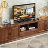 Modern Chinese Retro Solid Wood TV Cabinet For Living Room