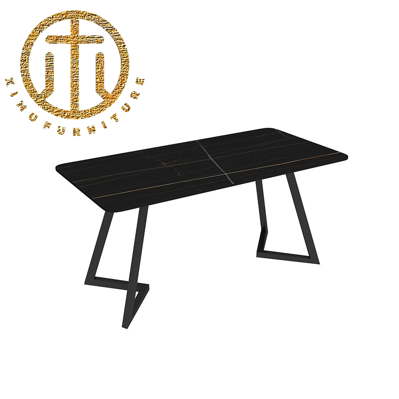 Slate Black Rectangle Dining Table