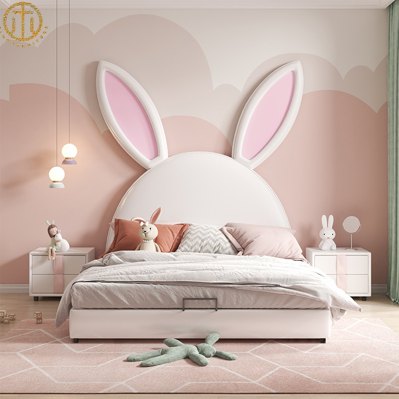 2023 New Creative Cartoon Rabbit Soft Bed For Children