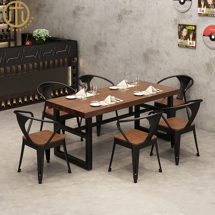 American Retro Casual Creative Dining Table For Living Room