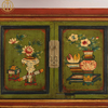 New Chinese Style Classical Retro Painted Painted Flowers TV Cabinet