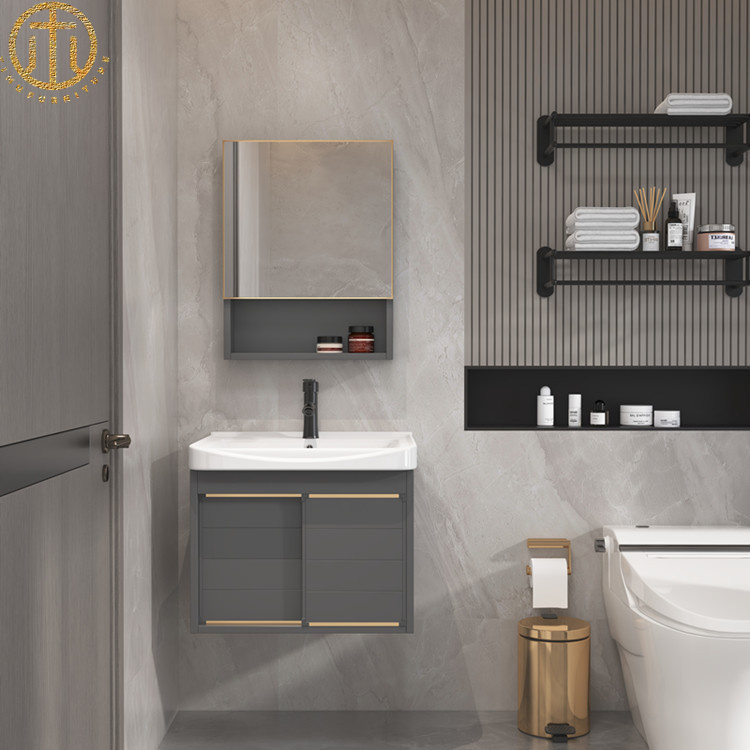 Modern Minimalist Thickened All Aluminum Bathroom Cabinet