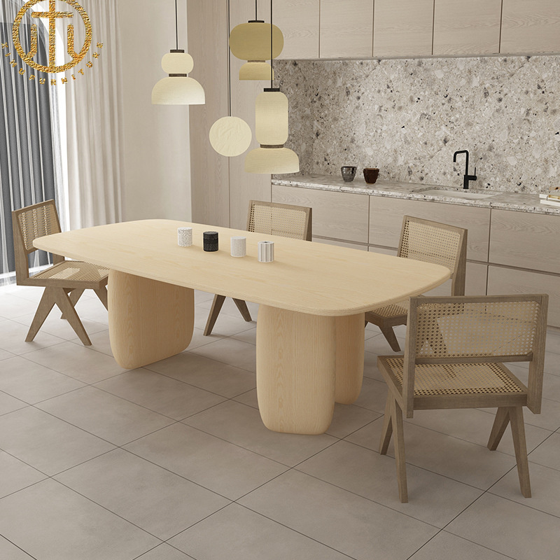 Nordic New Creative Fashion Solid Wood Multi-person Dining Table