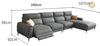 2022 Italian Minimalist Style Electric Multifunctional Leather Sofa