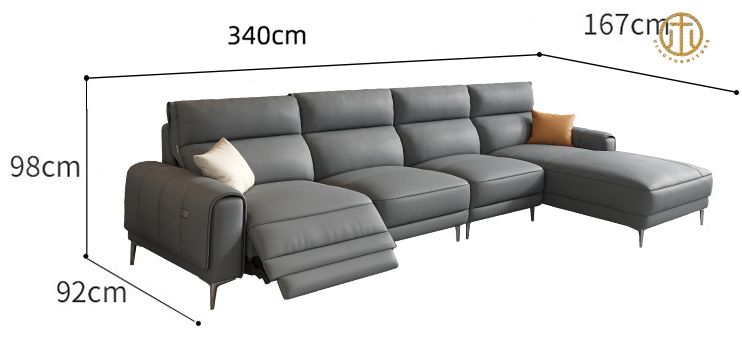 2022 Italian Minimalist Style Electric Multifunctional Leather Sofa