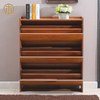 New Chinese Style Solid Wood Shoe Cabinet For Living Room