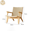 Personality Creative Leisure Solid Wood Rope Lounge Chair And Coffee Table